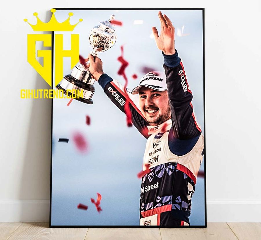 Tom Ingram Champion 2022 Trophy BTCC Poster Canvas