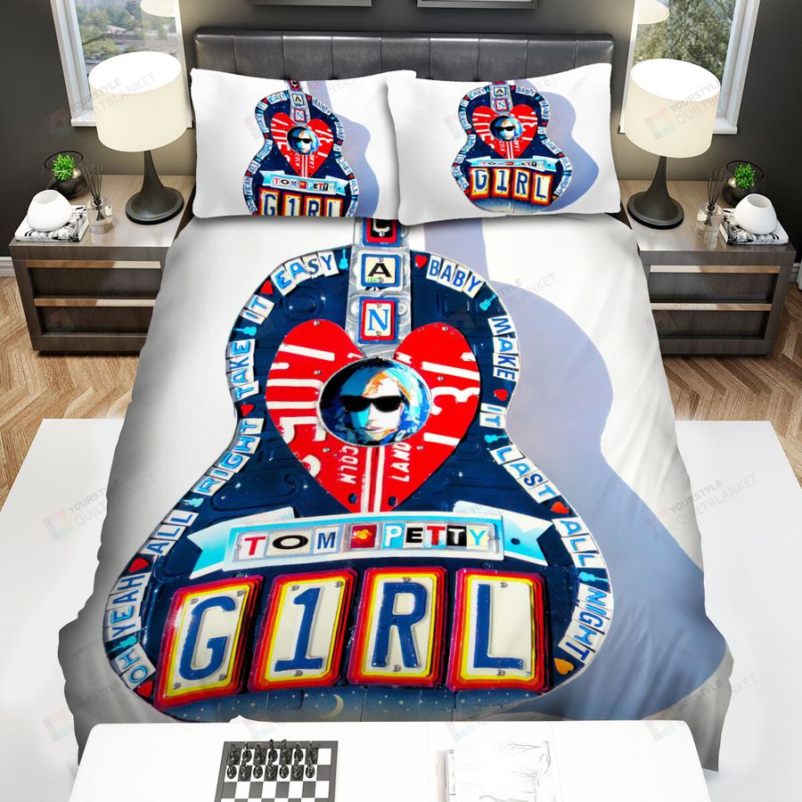 Tom Petty Guitar Art Bed Sheets Spread Comforter Duvet Cover Bedding Sets