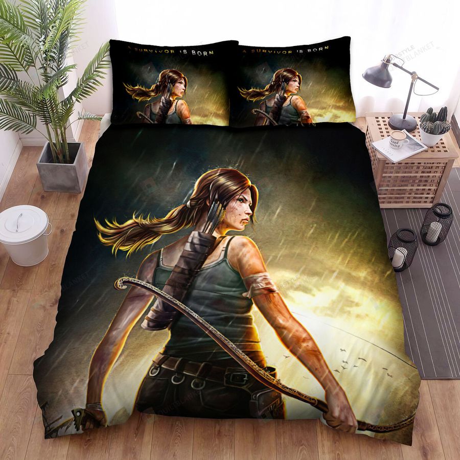 Tomb Raider A Survivor Is Born Bed Sheets Spread Comforter Duvet Cover Bedding Sets