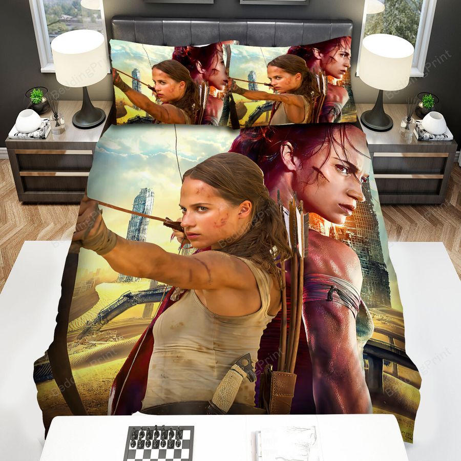 Tomb Raider Movie Poster 6 Bed Sheets Spread Comforter Duvet Cover Bedding Sets