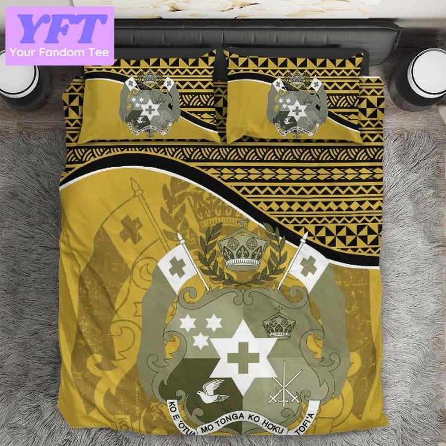 Tonga Emblem Yellow Art 3D Bedding Set