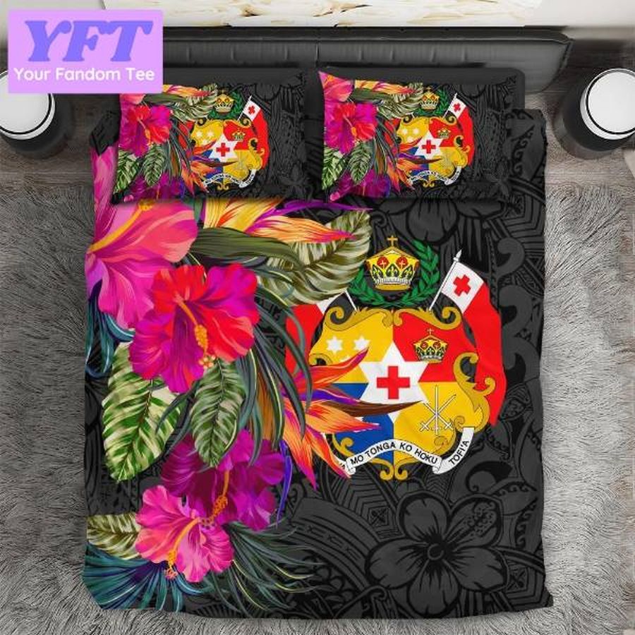 Tonga Hibiscus Polynesian Pattern Art 3D Bedding Set