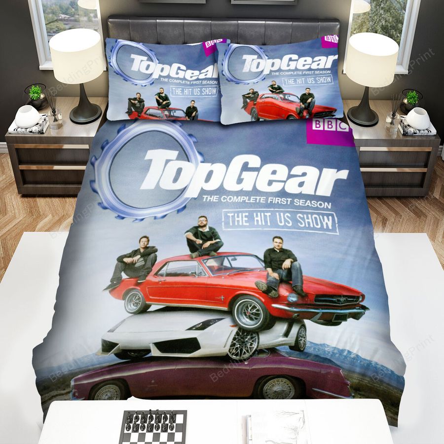 Top Gear Cars Stacked On Top Of Each Other Bed Sheets Spread Comforter Duvet Cover Bedding Sets