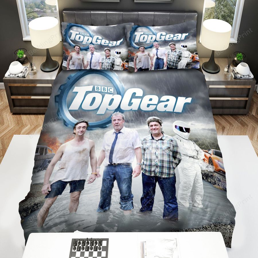Top Gear Movie Race In The Rain Poster Bed Sheets Spread Comforter Duvet Cover Bedding Sets