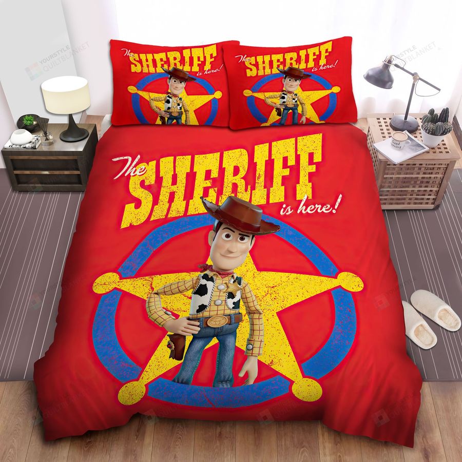 Toy Story Woody The Sheriff Is Here Bed Sheets Spread Comforter Duvet Cover Bedding Sets