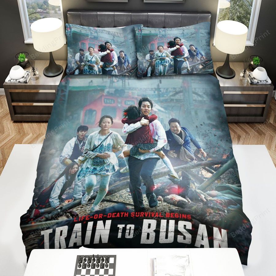 Train To Busan (I) Movie Poster Bed Sheets Spread Comforter Duvet Cover Bedding Sets Ver 6