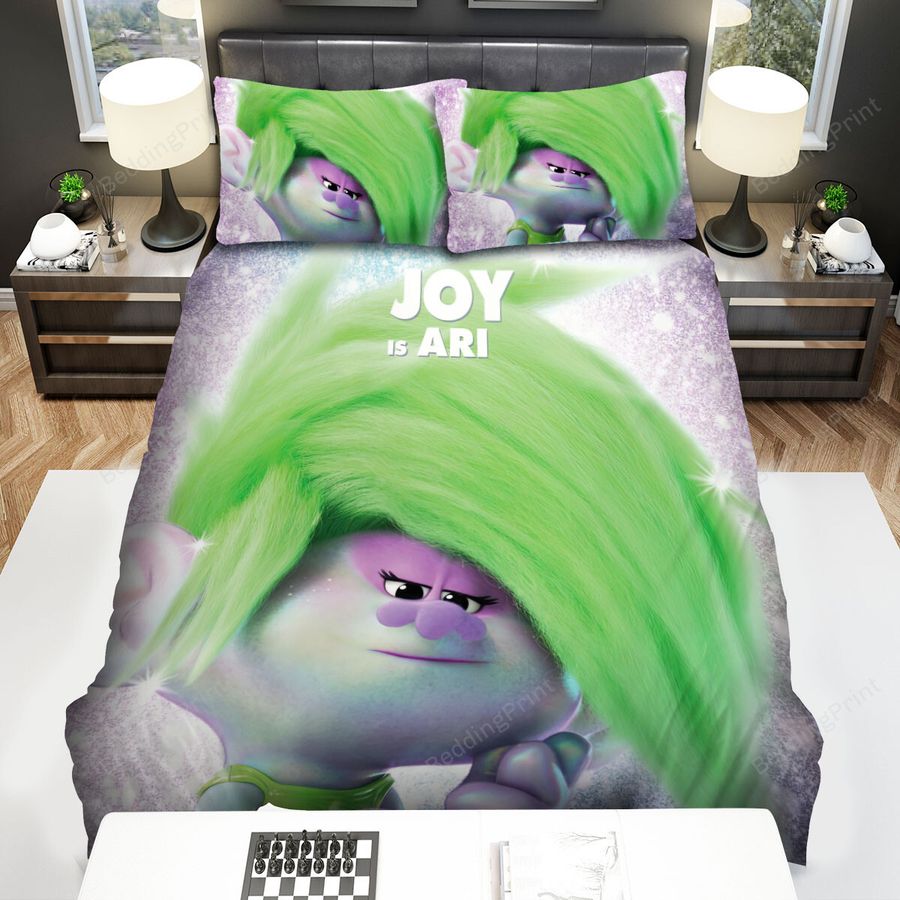 Trolls World Tour (2020) Ari Movie Poster Bed Sheets Spread Comforter Duvet Cover Bedding Sets