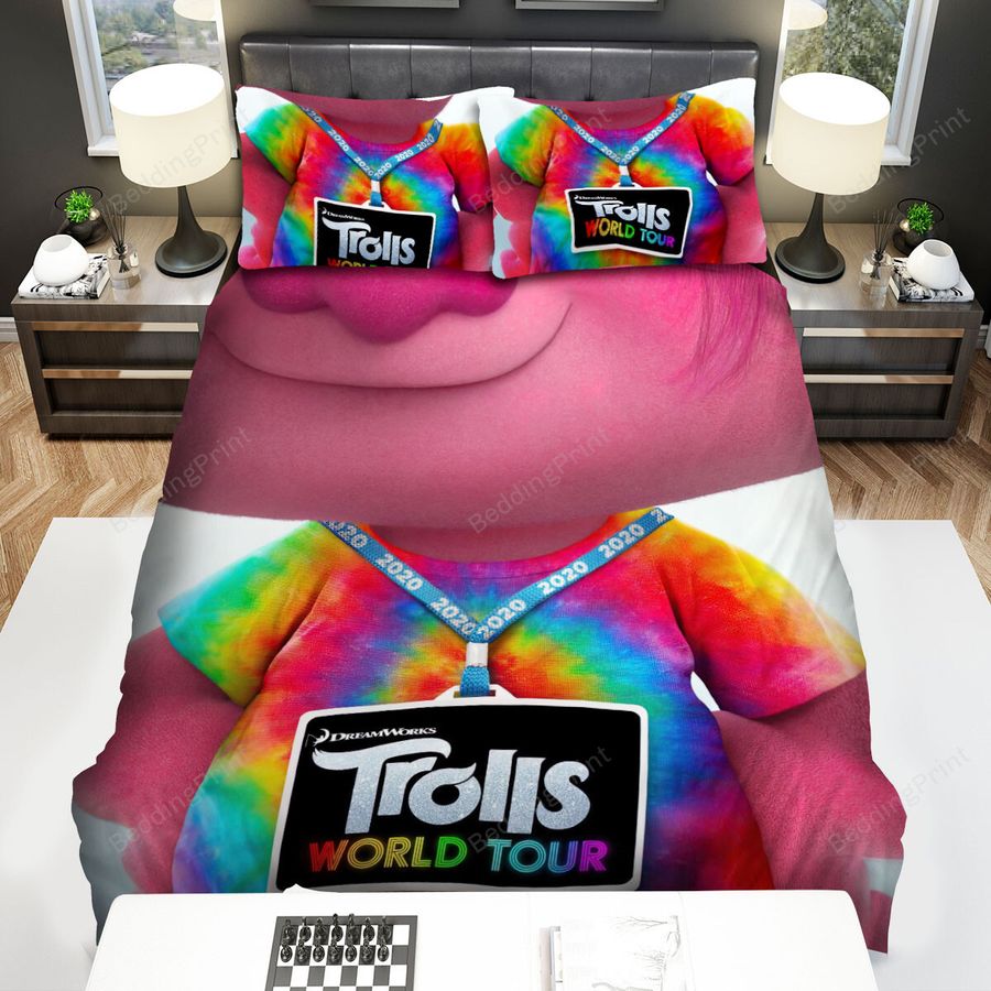 Trolls World Tour (2020) Movie Poster Ver 5 Bed Sheets Spread Comforter Duvet Cover Bedding Sets