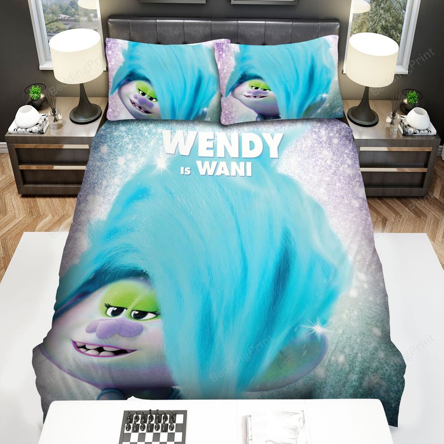 Trolls World Tour (2020) Wani Movie Poster Bed Sheets Spread Comforter Duvet Cover Bedding Sets