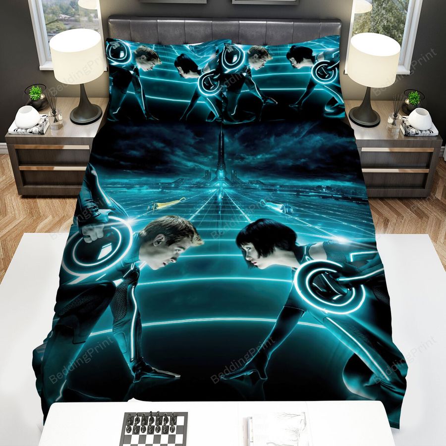 Tron Legacy (2010) The Only Rule Is Survival Movie Poster Bed Sheets Spread Comforter Duvet Cover Bedding Sets