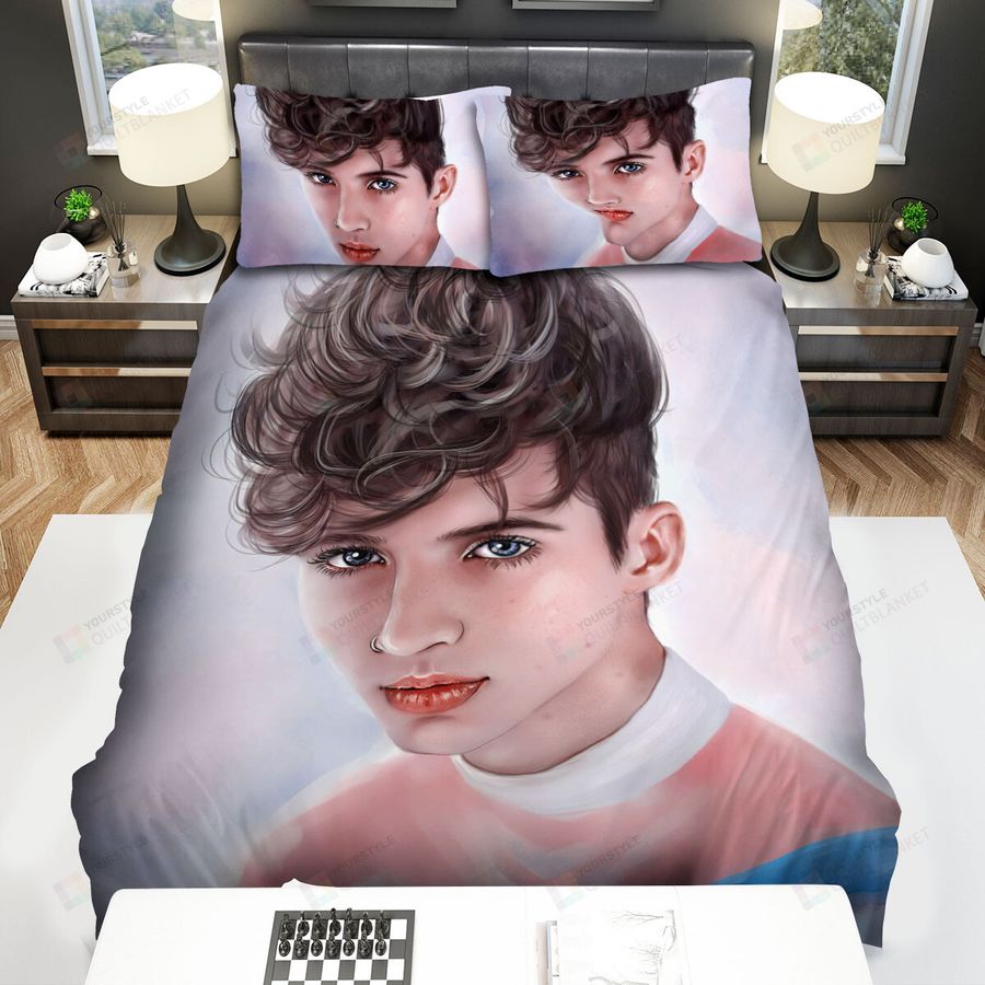 Troye Sivan Fan Art 5 Bed Sheets Spread Comforter Duvet Cover Bedding Sets