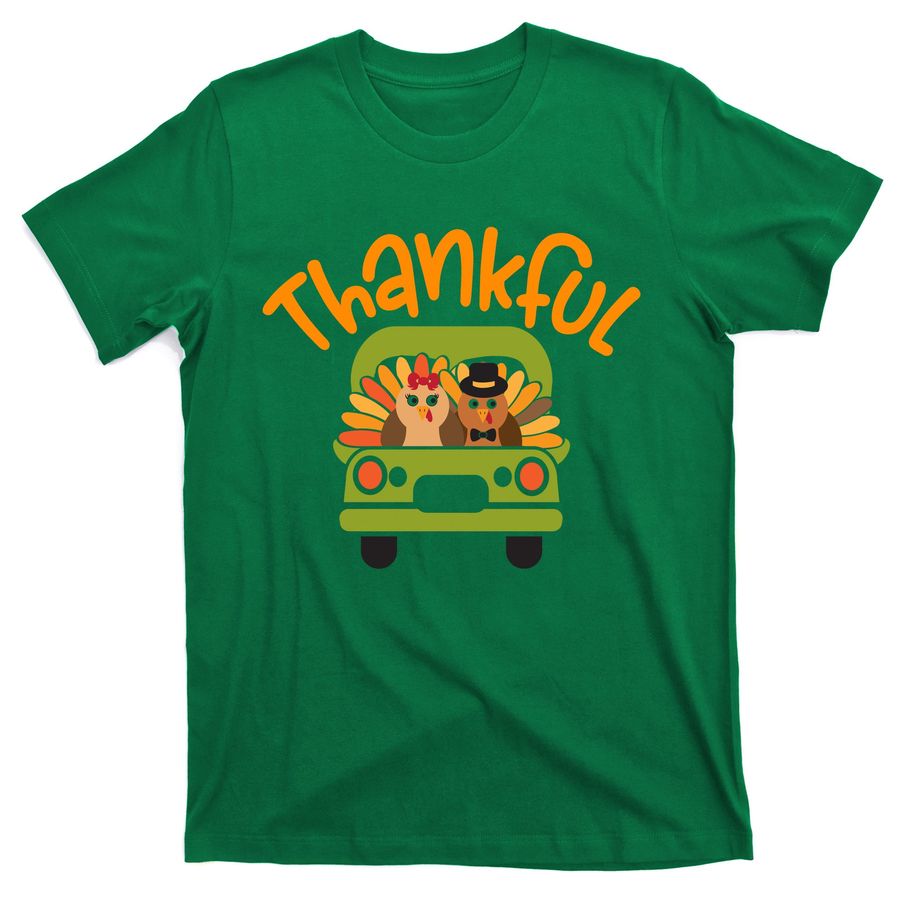 Truck Cute Turkeys Thankful Turkey Happy Thanksgiving Cute Gnomes T-Shirts