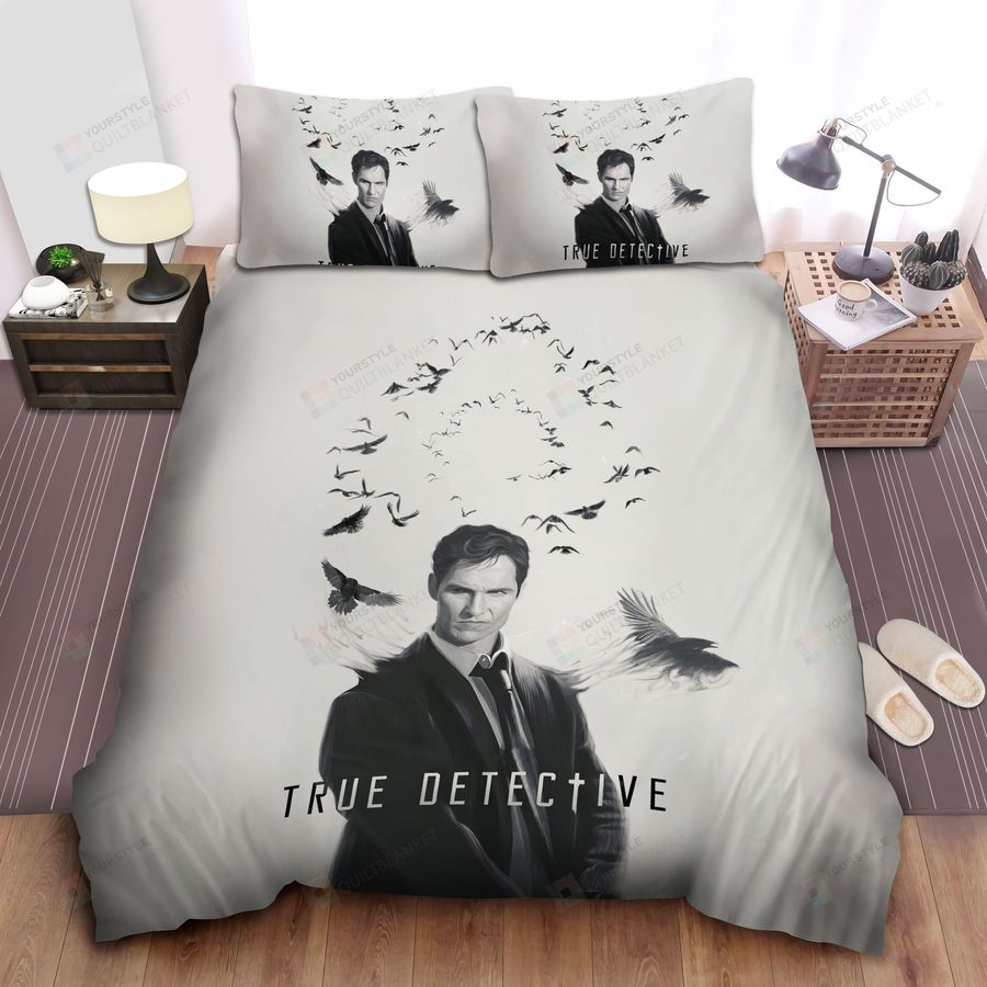 True Detective, The Crows Flying Bed Sheets Spread Comforter Duvet Cover Bedding Sets