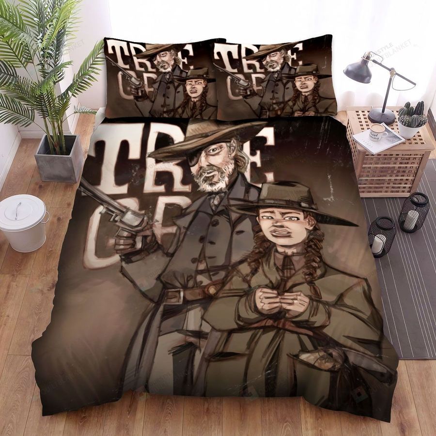 True Grit (2010) Hunting Movie Poster Bed Sheets Spread Comforter Duvet Cover Bedding Sets