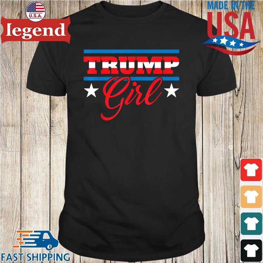 Trump girl American flag shirt