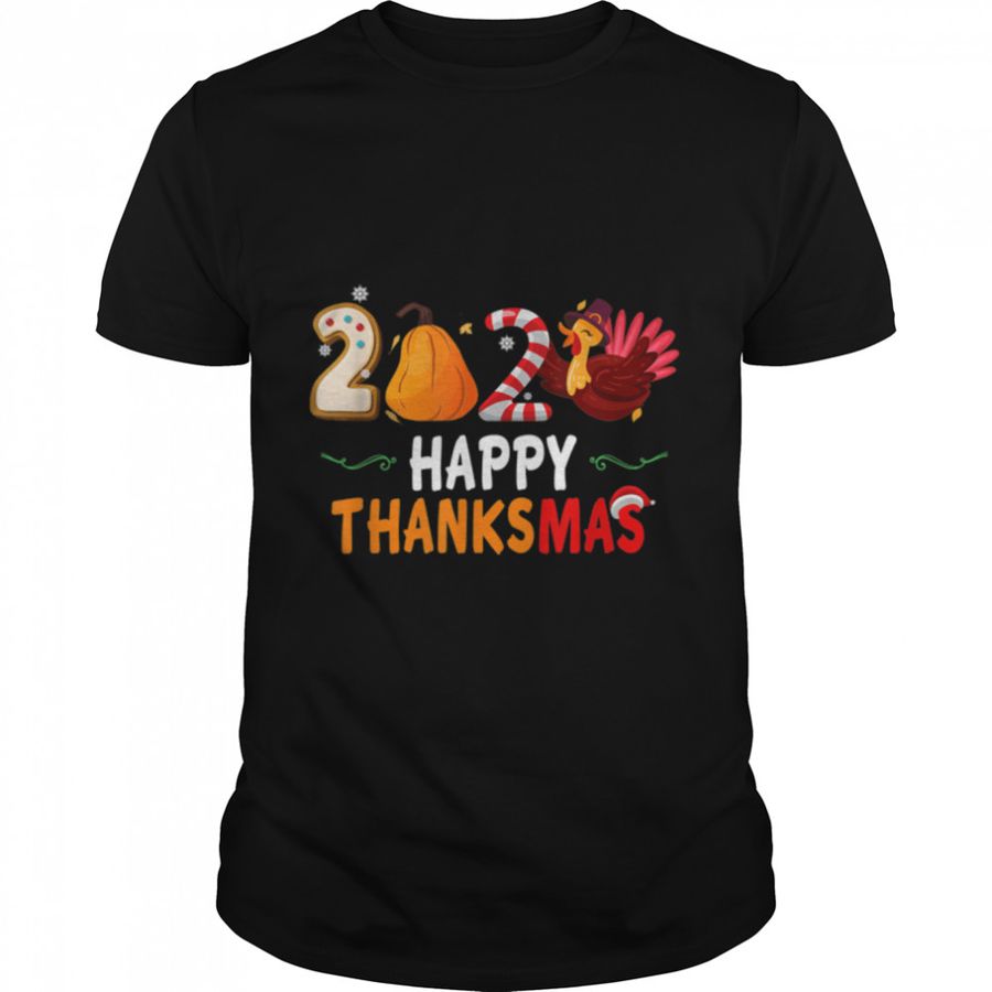 Turkey Thanksgiving Merry Christmas Happy Thanksmas 2022 T Shirt B0BHJ8BYCG