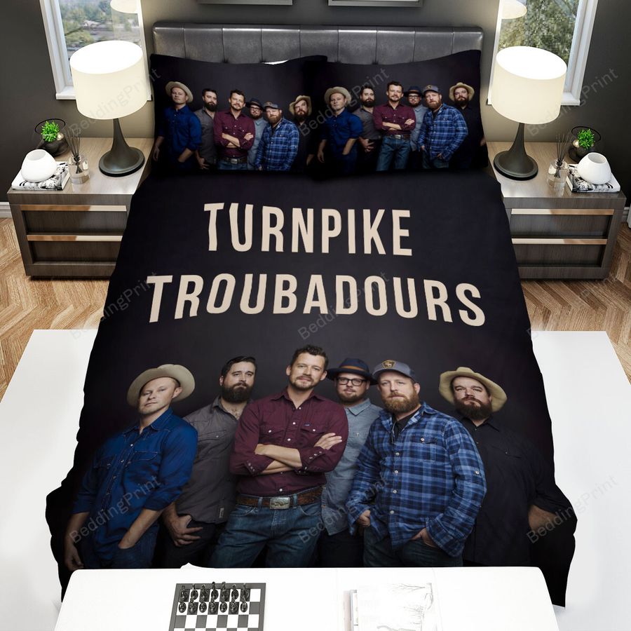 Turnpike Troubadours Are Smiling And Looking Into The Lens Bed Sheets Spread Comforter Duvet Cover Bedding Sets
