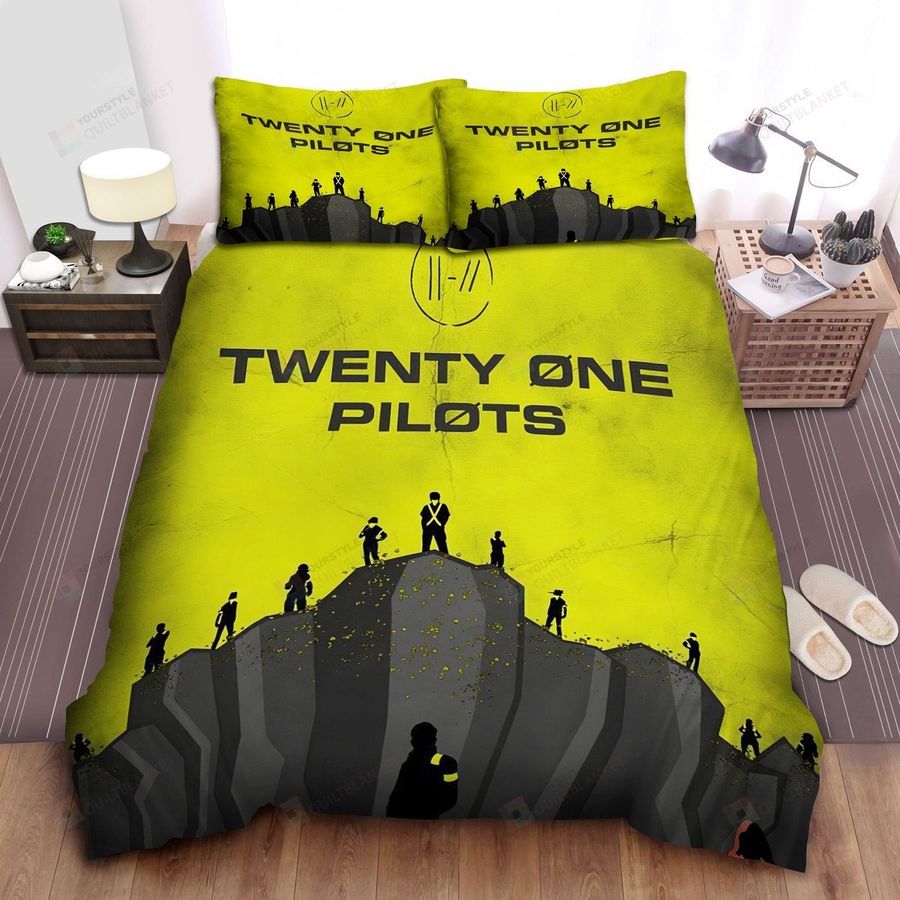 Twenty One Pilots Retro Music Poster Bed Sheets Spread Comforter Duvet Cover Bedding Sets