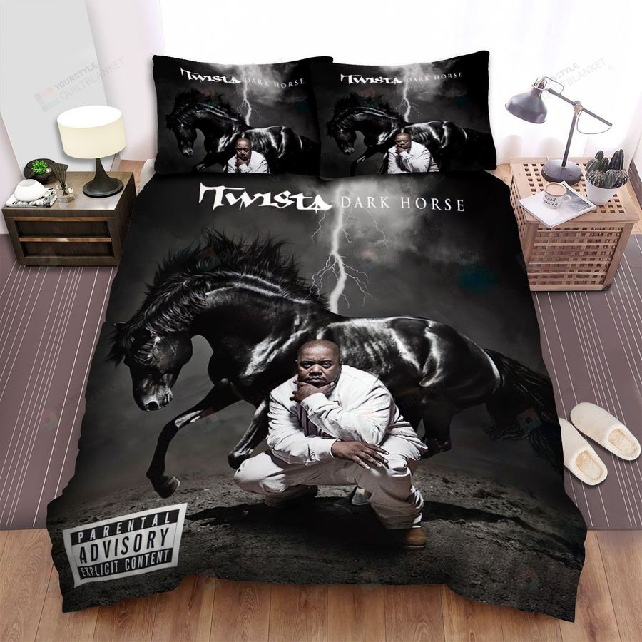 Twista Dark Horse Album Cover Bed Sheets Spread Comforter Duvet Cover Bedding Sets