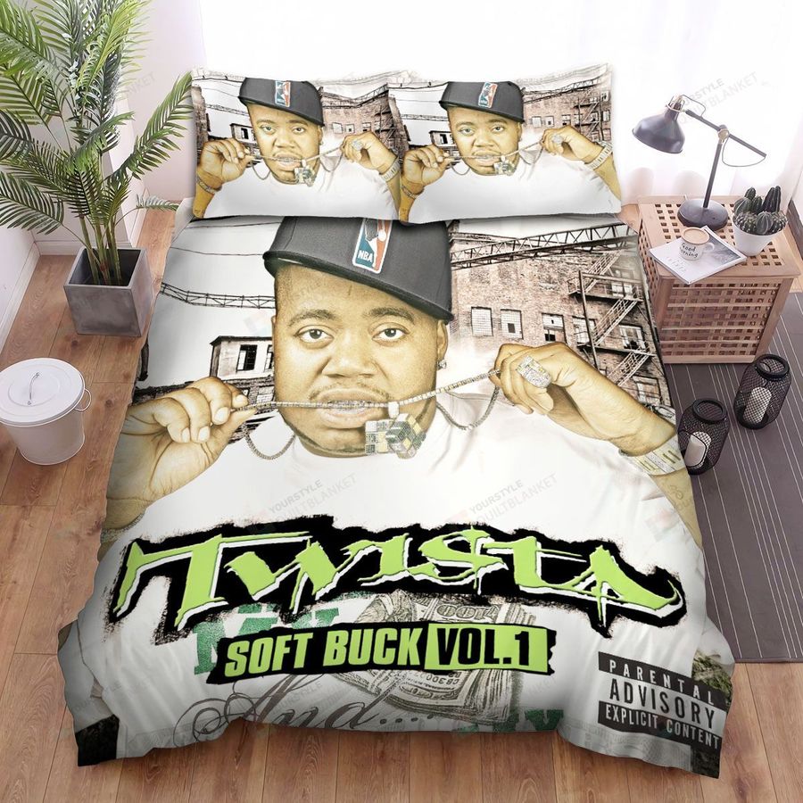 Twista Soft Buck Vol. 1 Album Cover Bed Sheets Spread Comforter Duvet Cover Bedding Sets