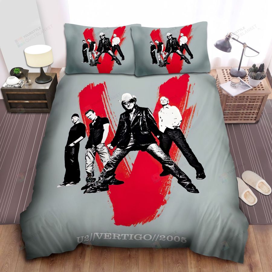 U2 Vertigo 2005 Tour Bed Sheet Spread Comforter Duvet Cover Bedding Sets