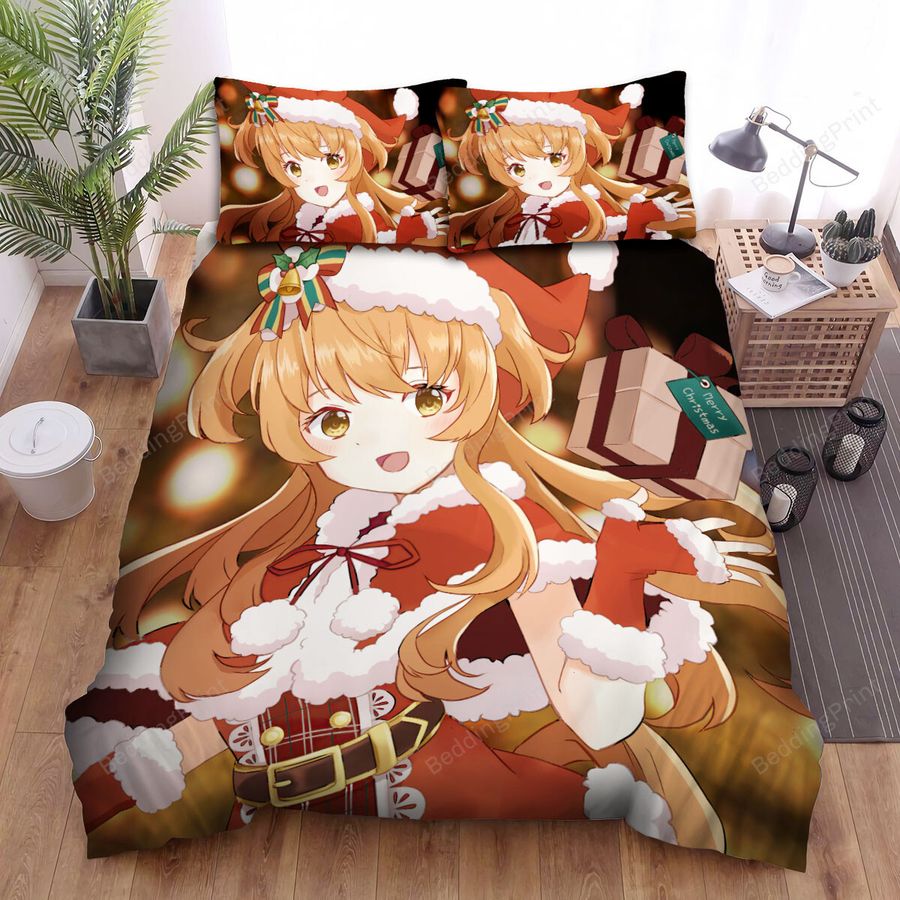 Umamusume Pretty Derby Merry Christmas From Mayano Top Gun Bed Sheets Spread Duvet Cover Bedding Sets