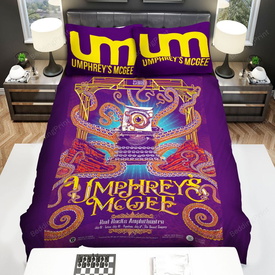 Umphrey's Mcgee Band Red Rocks Amphitheatre Bed Sheets Spread Comforter Duvet Cover Bedding Sets