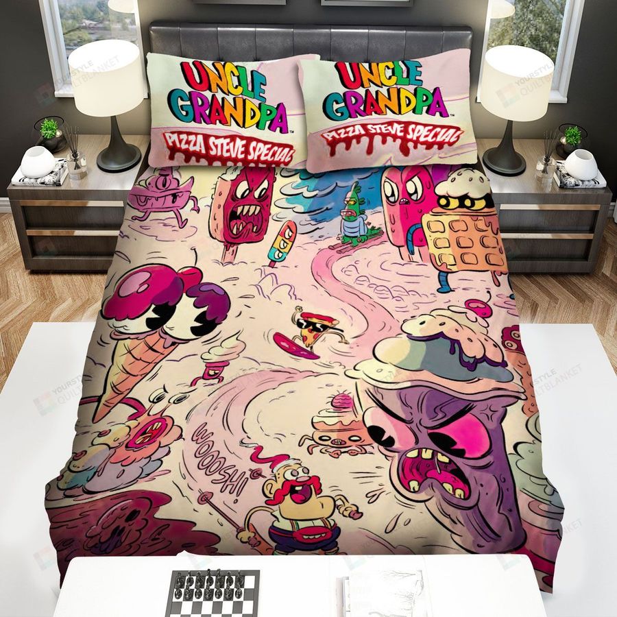Uncle Grandpa Pizza Steve Special Bed Sheets Spread Duvet Cover Bedding Sets