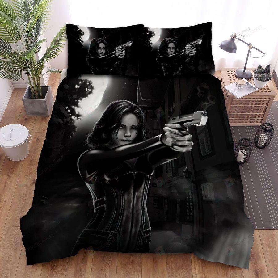 Underworld Black And White Bed Sheets Spread Comforter Duvet Cover Bedding Sets