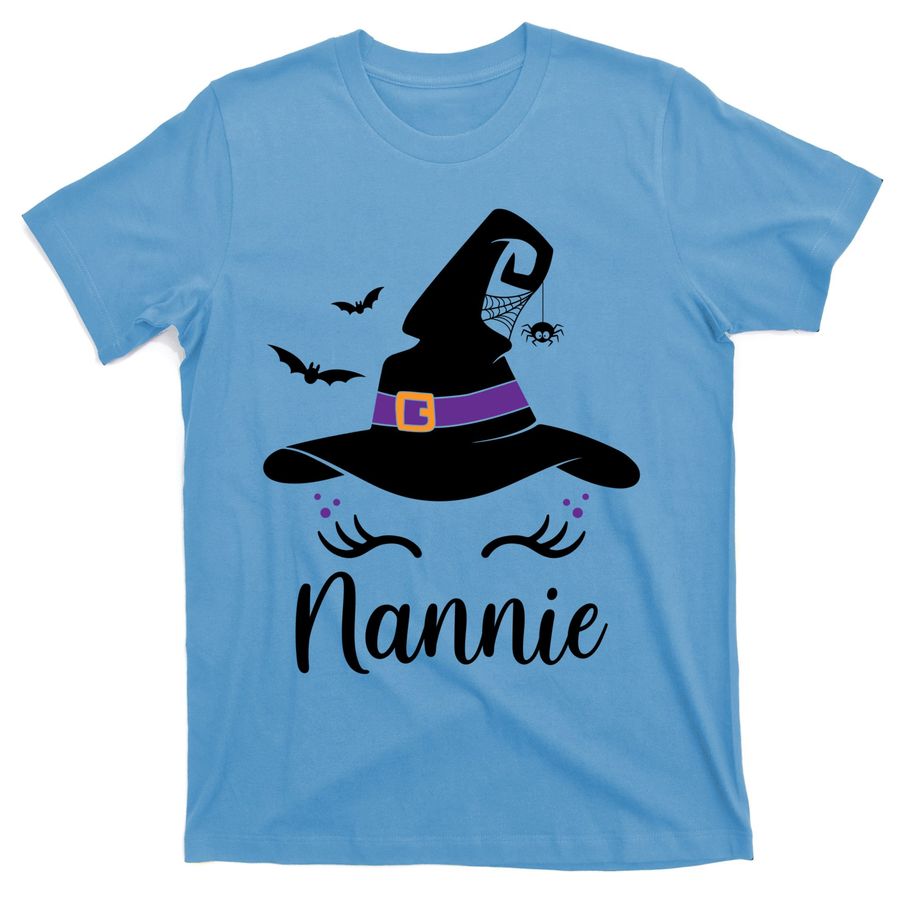 Unicorn Design With Halloween Witch Hat Nannie Halloween Great Gift T-Shirts