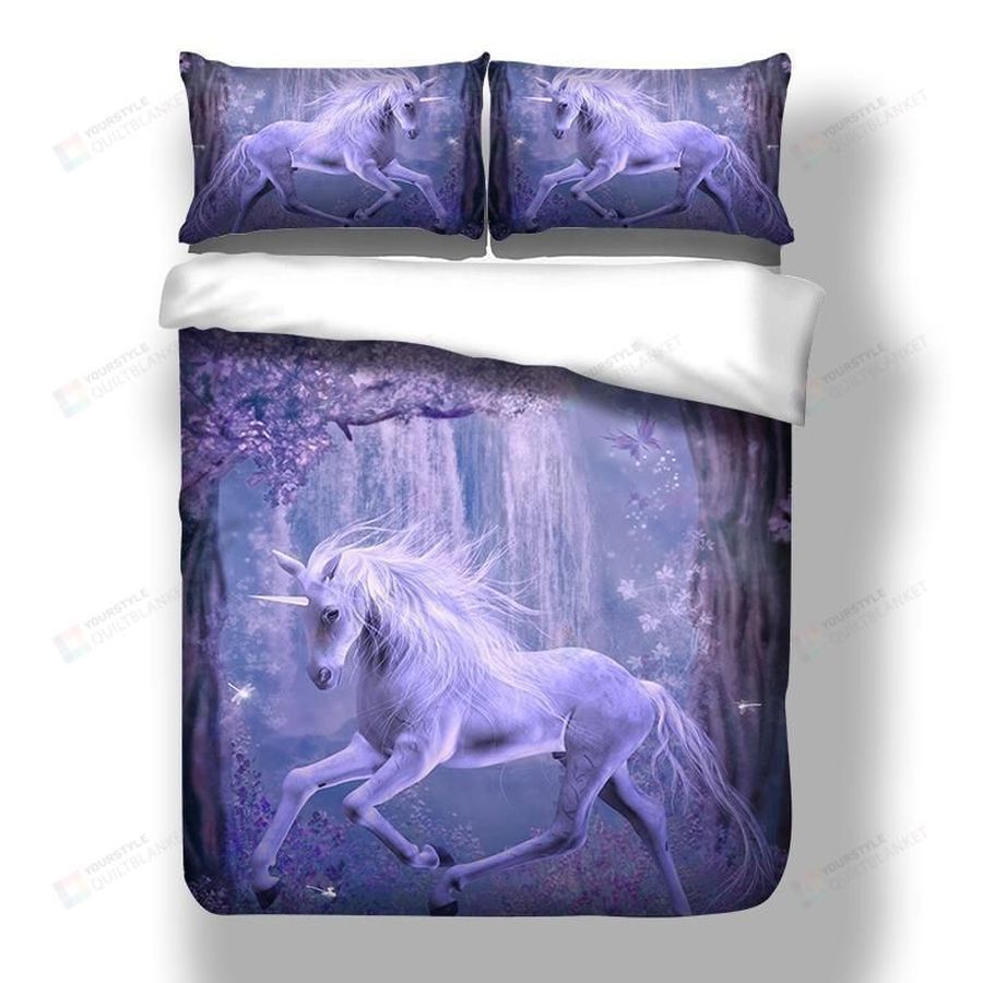 Unicorn In Wonderland Bed Sheets Duvet Cover Bedding Set Great Gifts For Birthday Christmas Thanksgiving