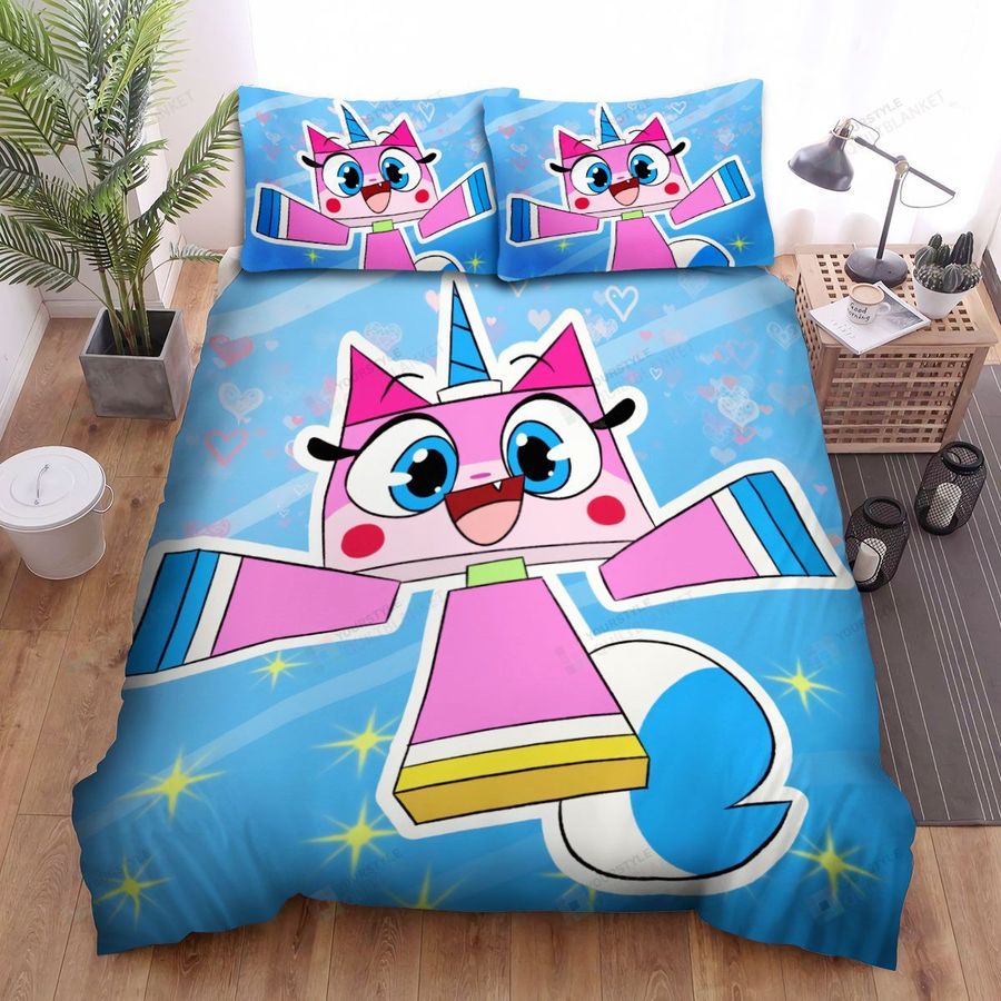 Unikitty Bling Princess Bed Sheets Spread Duvet Cover Bedding Sets