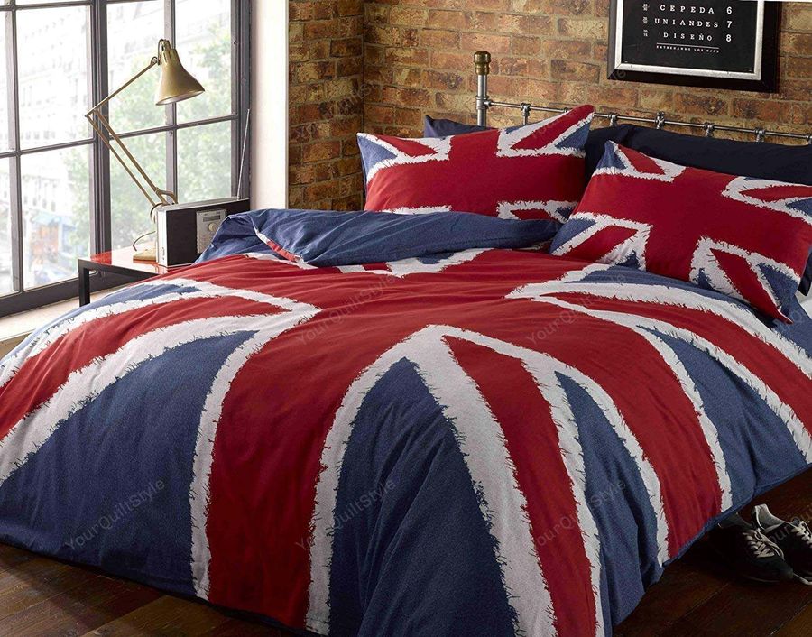 Union Jack Flag Duet Cover Bedding Sets