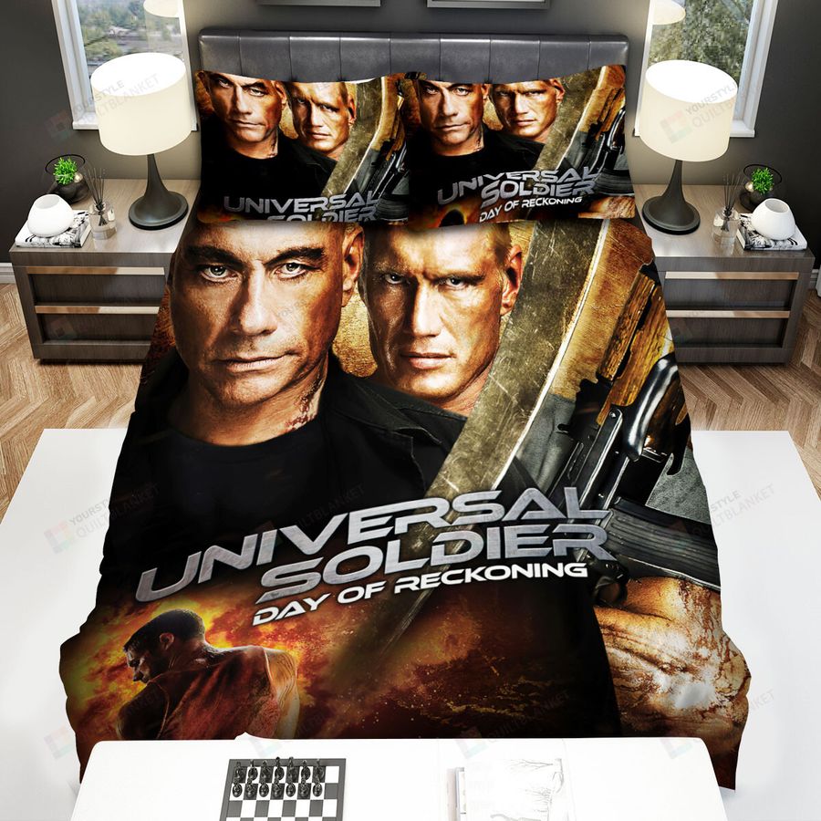 Universal Soldier Day Of Reckoning Movie Poster Ver 3 Bed Sheets Spread Comforter Duvet Cover Bedding Sets