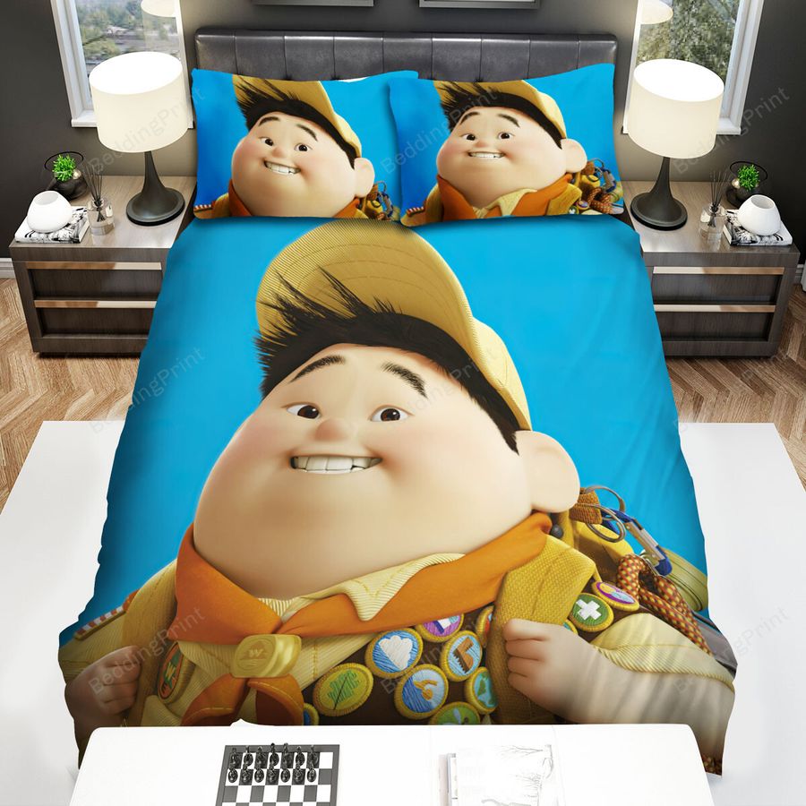 Up Movie Russell Smile Photo Bed Sheets Spread Comforter Duvet Cover Bedding Sets