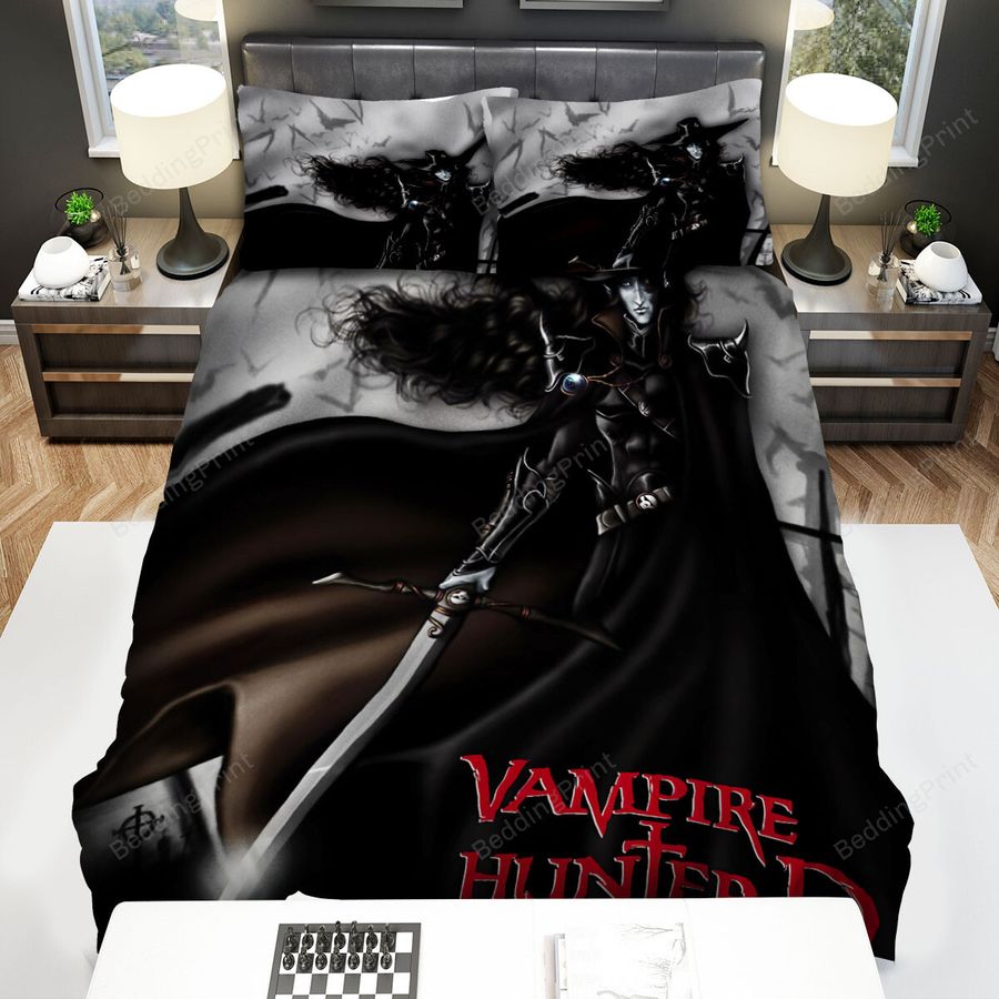 Vampire Hunter D Bloodlust Holding A Knife Bed Sheets Spread Comforter Duvet Cover Bedding Sets