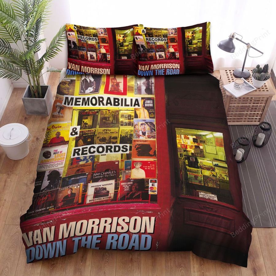 Van Morrison Down The Road Bed Sheets Spread Comforter Duvet Cover Bedding Sets