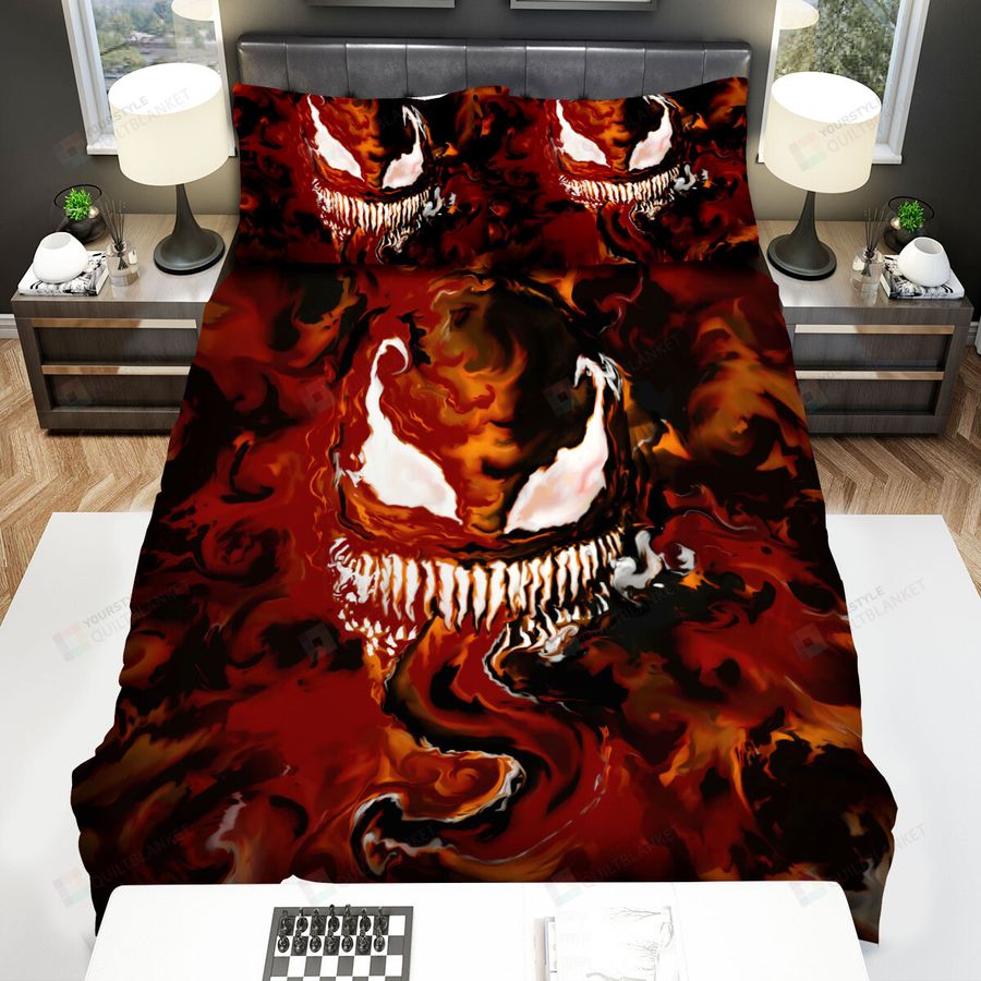 Venom Let There Be Carnage Movie Art Poster Bed Sheets Spread Comforter Duvet Cover Bedding Sets
