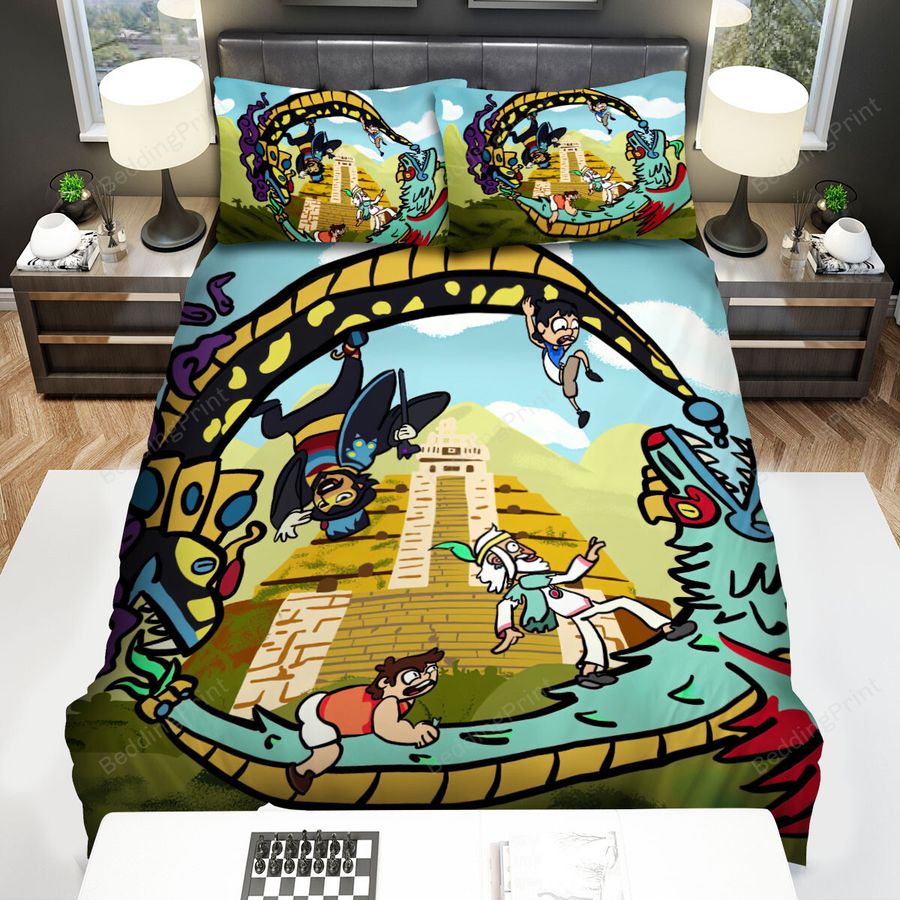 Victor And Valentino Riding A Dragon Bed Sheets Spread Duvet Cover Bedding Sets