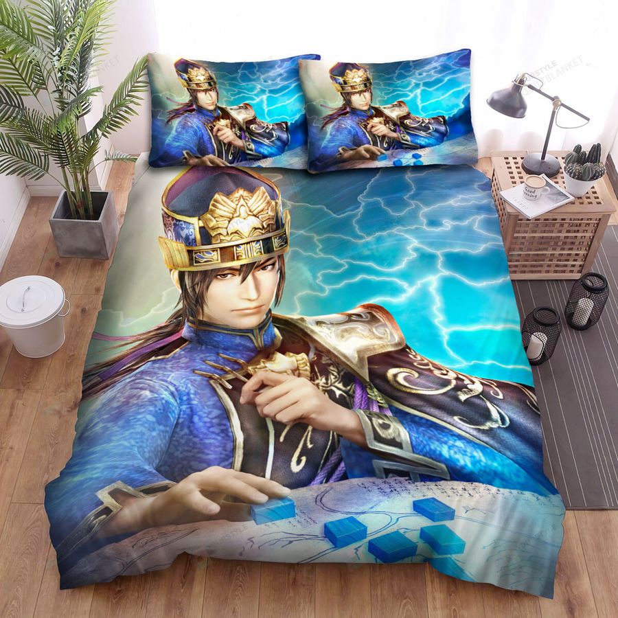 Video Games, Dynasty Warriors, Xun Yu Bed Sheets Spread Duvet Cover Bedding Sets