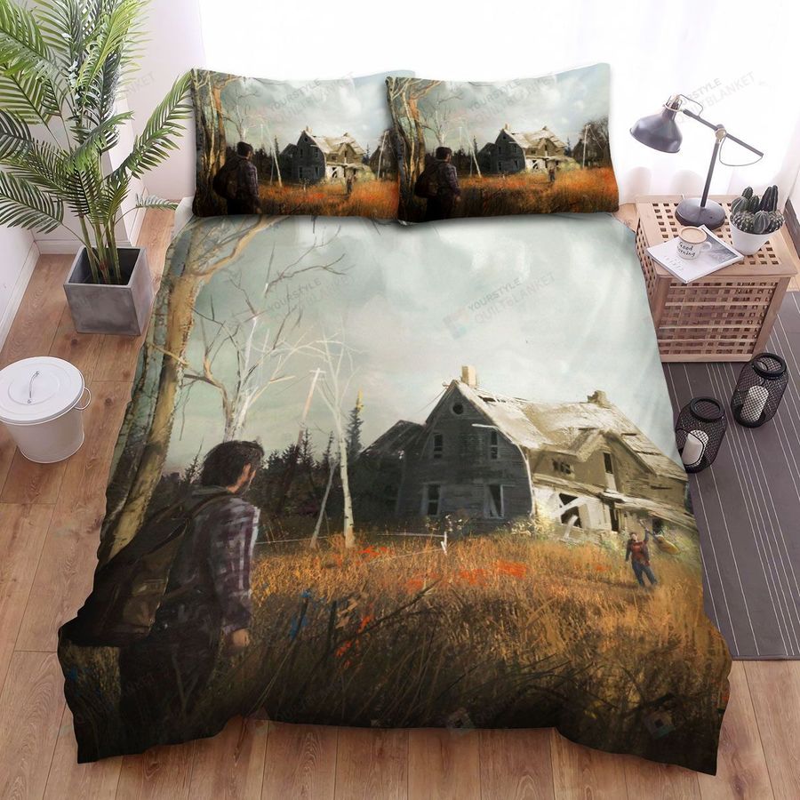 Video Games, The Last Of Us, Ellie Waving Hand Art Bed Sheets Spread Duvet Cover Bedding Sets