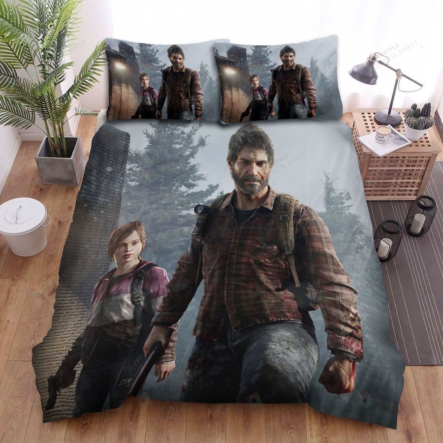 Video Games, The Last Of Us, On The Rainy Day Art Bed Sheets Spread Duvet Cover Bedding Sets