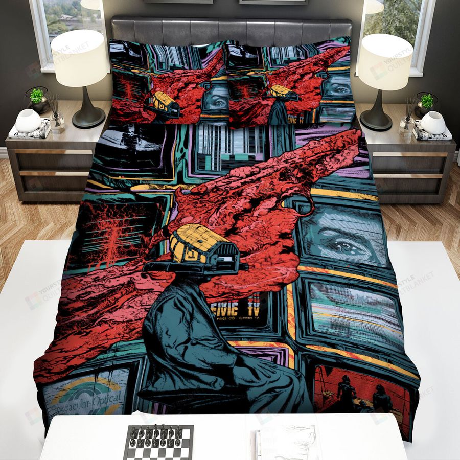 Videodrome Spectacular Optical Movie Art Picture Bed Sheets Spread Comforter Duvet Cover Bedding Sets