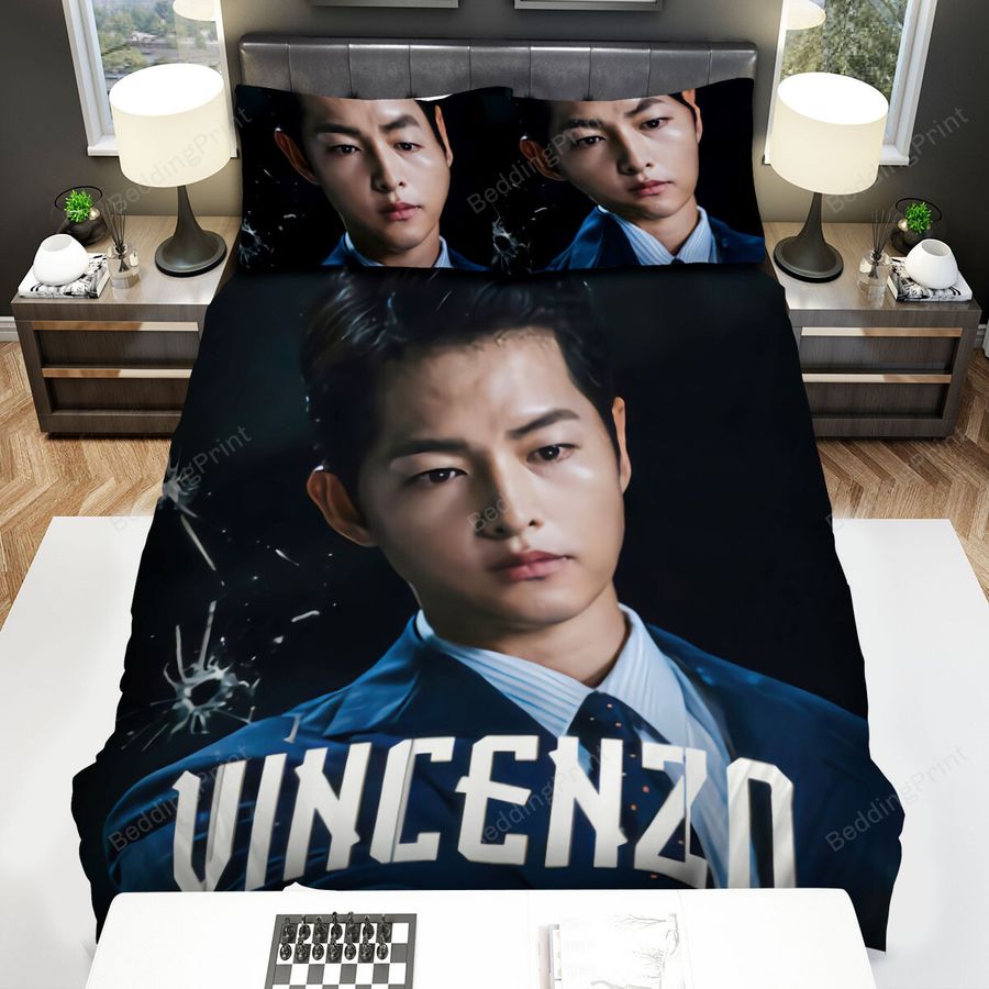 Vincenzo (2021) Poster Movie Poster Bed Sheets Spread Comforter Duvet Cover Bedding Sets Ver 2