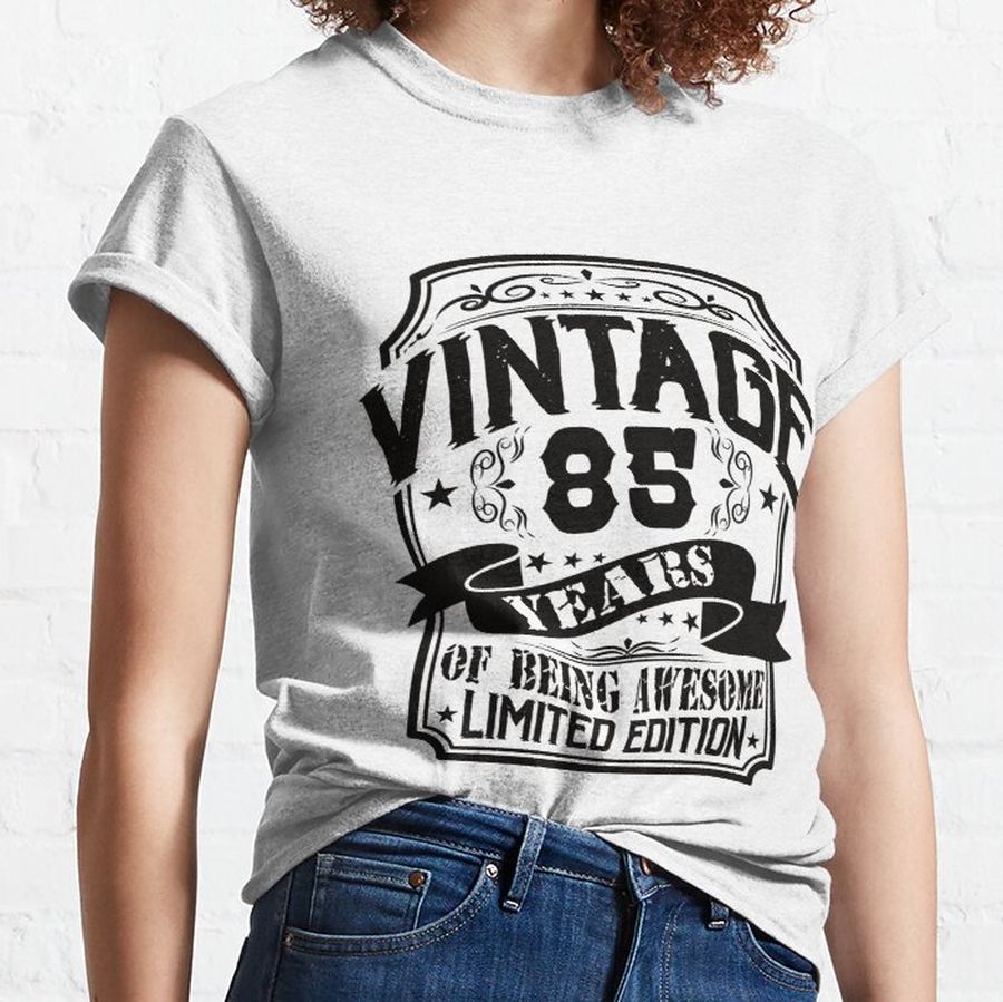 Vintage 85 Years Of Being Awesome 85 Birthday Classic T-Shirt