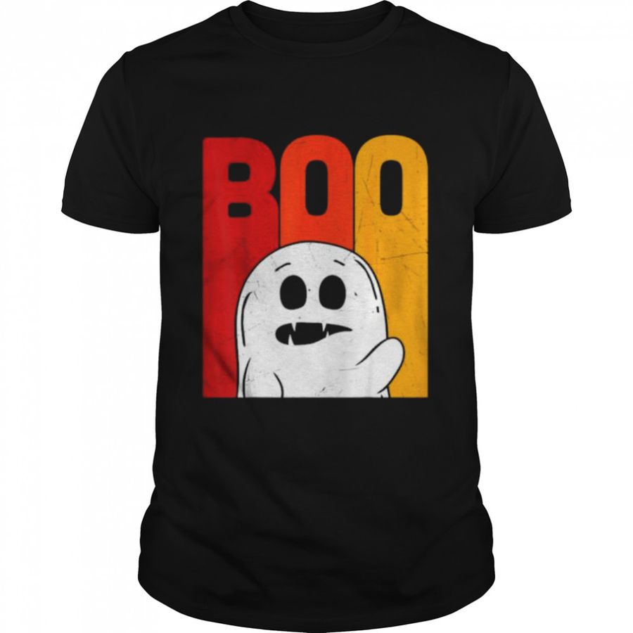Vintage Boo Ghost Halloween Boo Boo Crew Fashion T Shirt