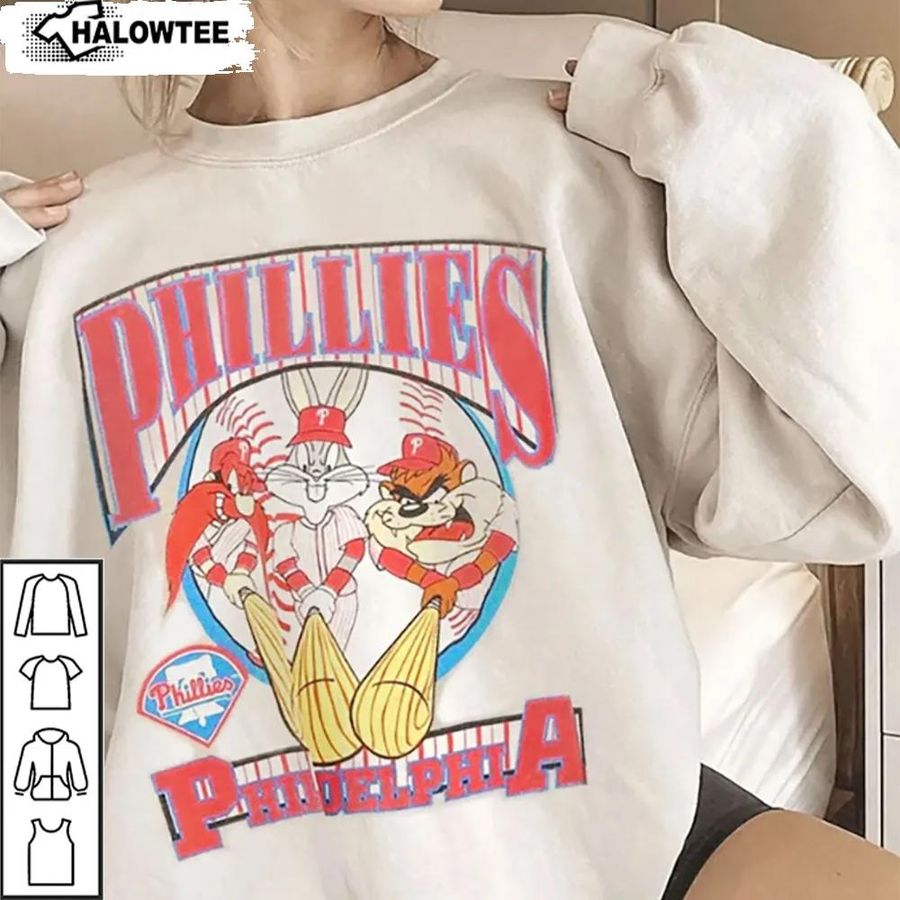Vintage Changes 1993 Philadelphia Looney Tunes Mlb Warner Bros Sweatshirt Shirt