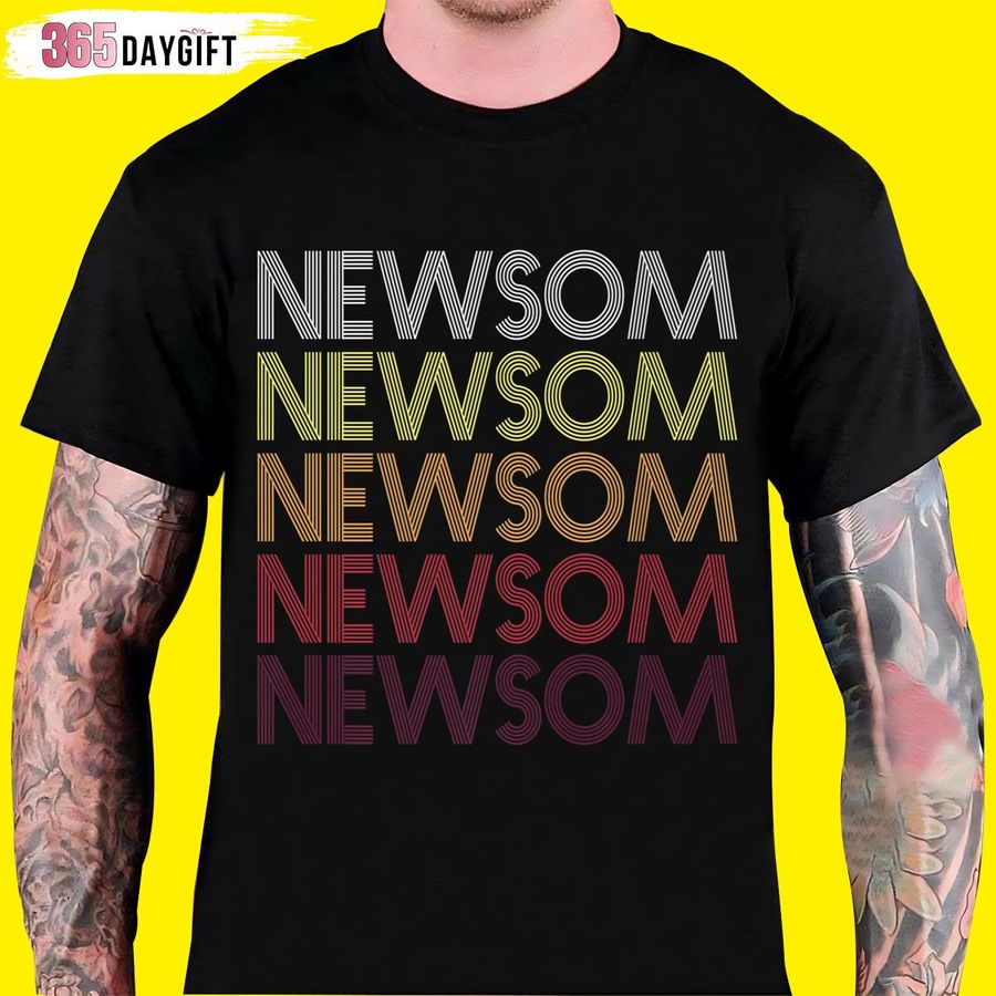 Vintage Gavin Newsom 2024 For President Election T Shirt Campaign Premium