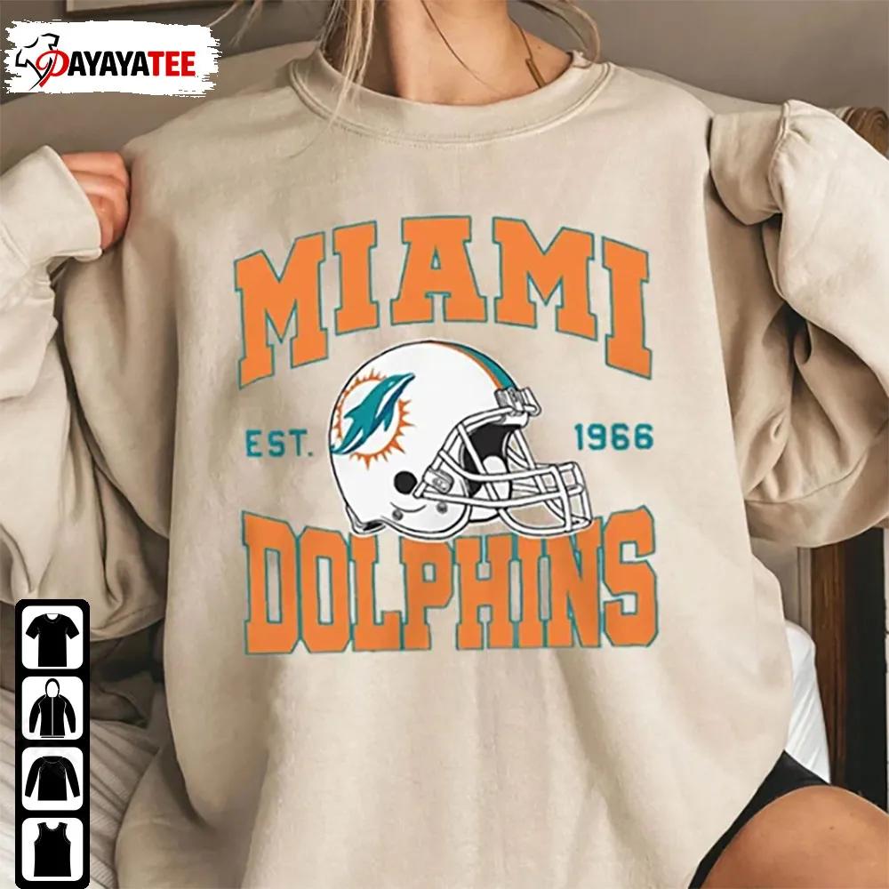 Vintage Miami Football Shirt Miami Dolphins Football Unisex Gift