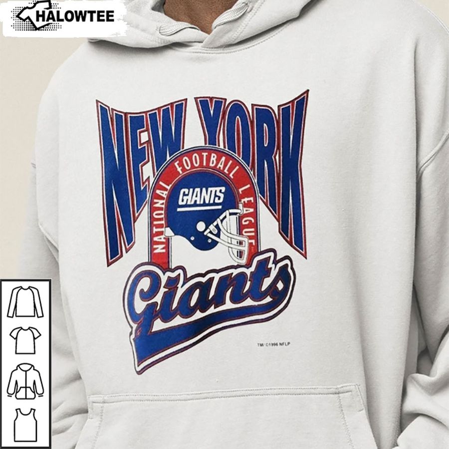 Vintage New York Football Sweatshirt Shirt NYC Gift For Her